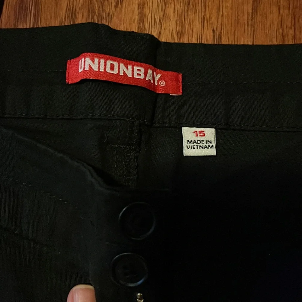 Juniors wide leg black pants - Picture 3 of 6